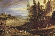 Paul Bril, Paysage avec les pelerinsde'Emmaus